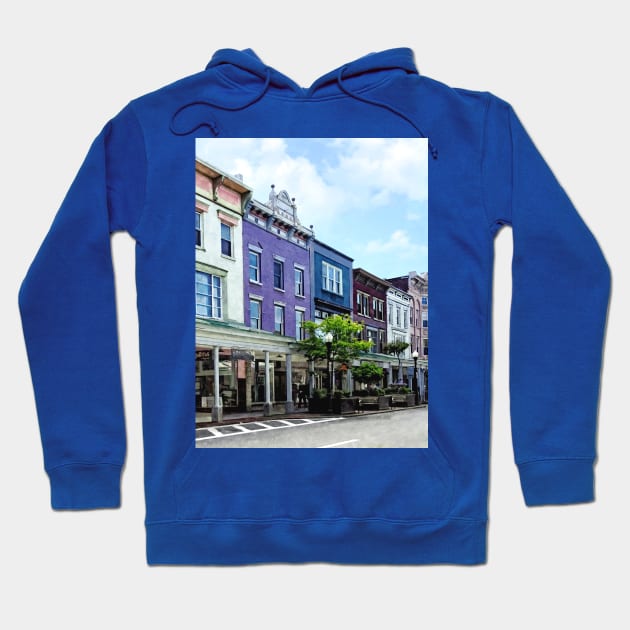 Kingston NY - View of Wall Street Hoodie by SusanSavad